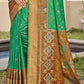 Shree Shyam Fashion Pochampalli Silk Brown Saree