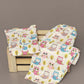 Breathables Wine Cotton Camel Print Night Suit For Kids