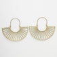 NVR Women Golden Hoop Earrings - Swadesiicart