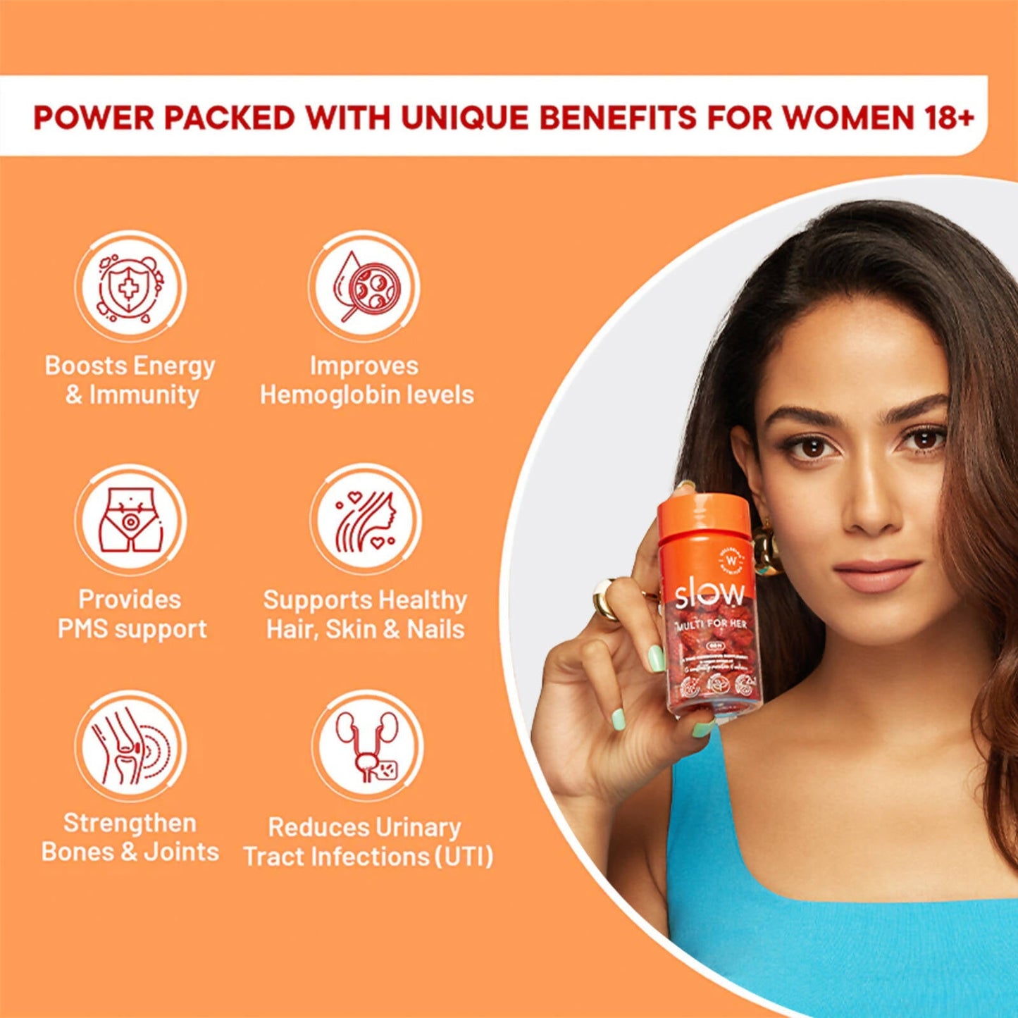 Wellbeing Nutrition Slow Multi + Omega for Her Capsules - Swadesiicart