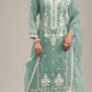 Anaita Light-green Embroidered Silk Stitched Salwar Suit