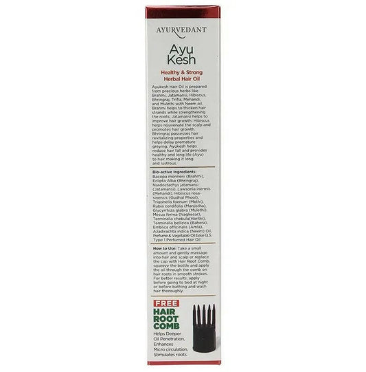 Baidyanath Jhansi Ayu Kesh Healthy And Strong Herbal Hair Oil - Swadesiicart