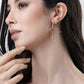 NVR Women Gold-Toned Geometric Hoop Earrings | Swadesiicart
