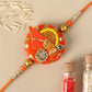 Festive Zardosi Rakhi & Kaju Katli Box | Swadesiicart