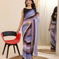 Multi Georgette Designer Printed Ready To Wear Saree - Ibiza | Swadesiicart