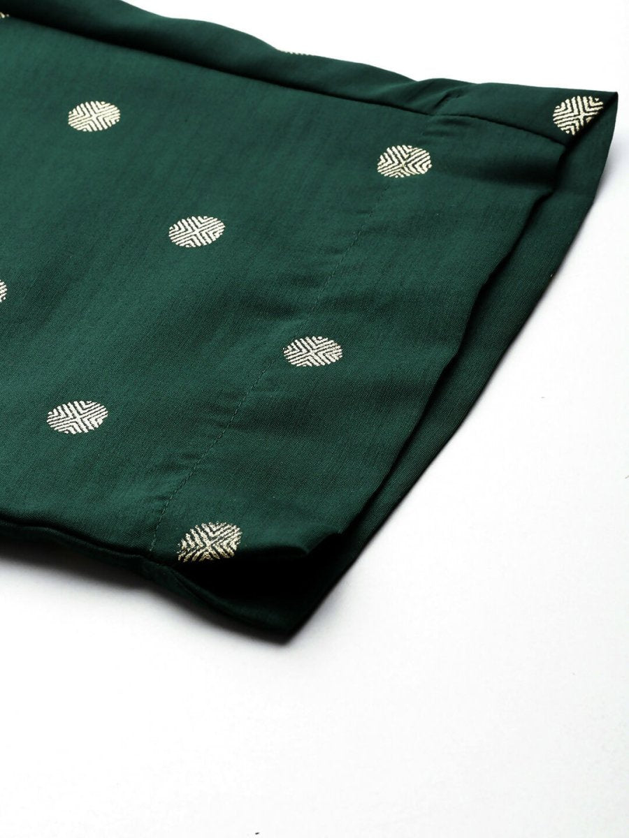 Ahalyaa Women's Traditional wear Kurta Set - Green | Swadesiicart