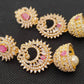 AD Emeralds Designer Beautiful 4 in 1 Earrings | Swadesiicart