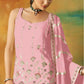 Anaita Baby Pink Heavy Fox Georgette Suit With Embroidery Work
