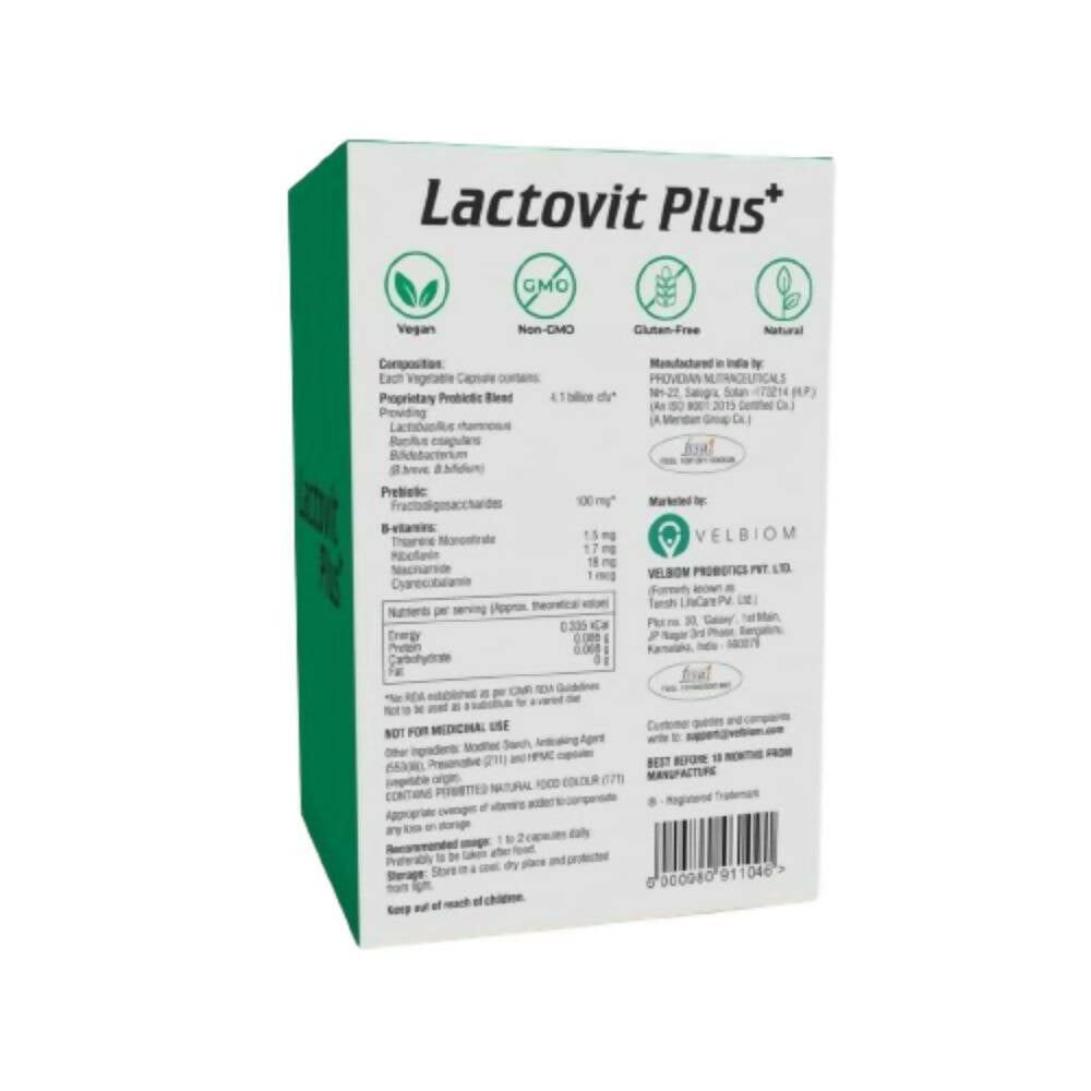 Velbiom Lactovit Plus Probiotics For Men | Swadesiicart