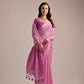 Vishnu Weaves Women's Pink Muga Cotton Woven Saree with Blouse - Swadesiicart