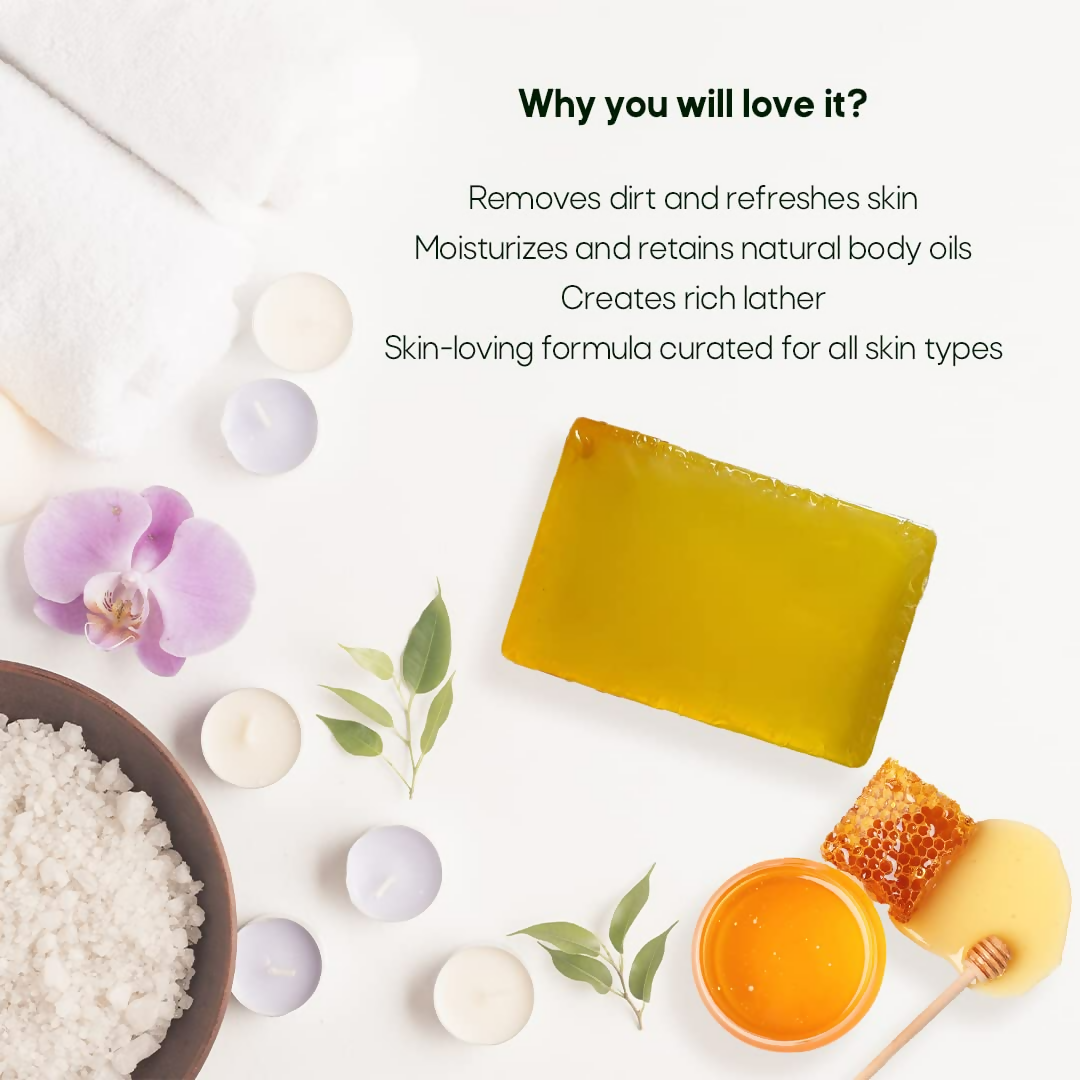LA Organo Honey Handmade Natural Bath Soap | Swadesiicart
