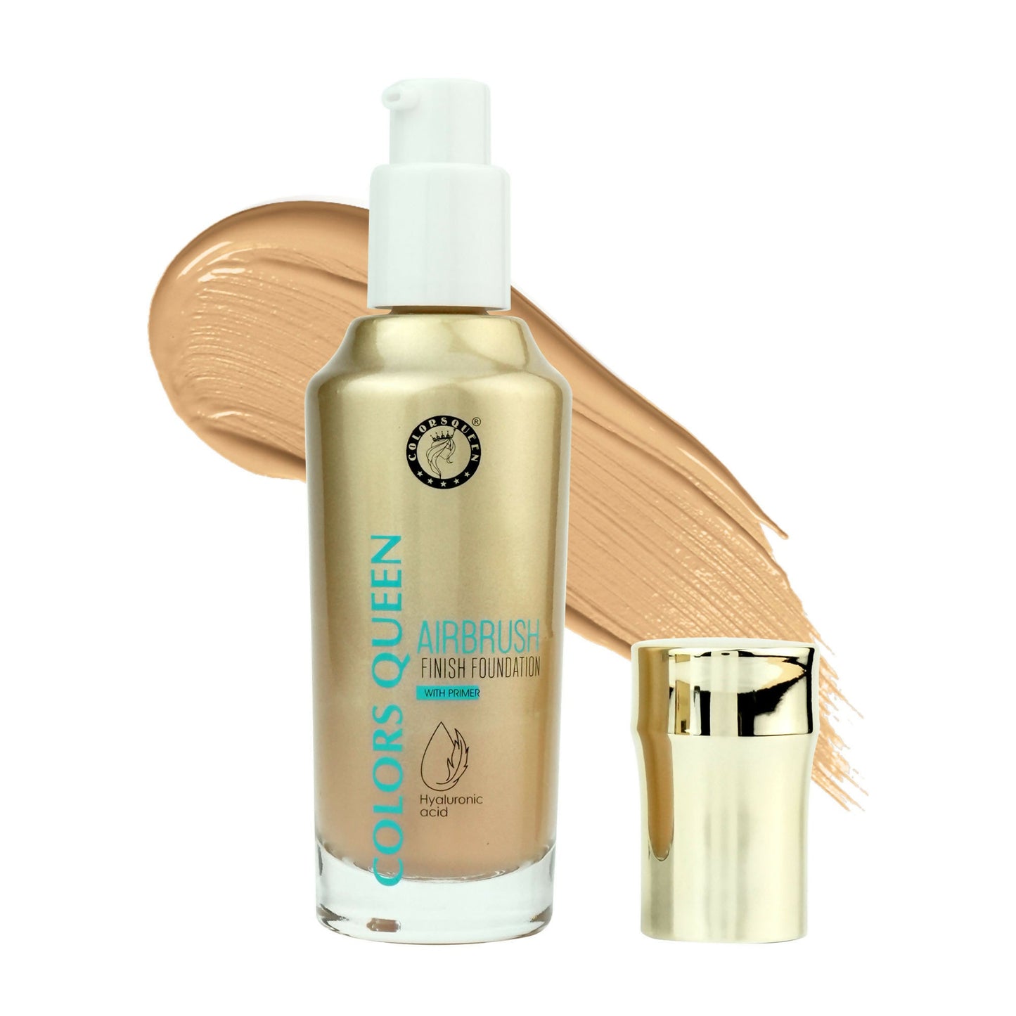 Colors Queen Airbrush Foundation With Primer - Natural Beige | Swadesiicart