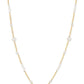 Gold-Toned White Brass Gold-Polished Necklace - Ruby Raang | Swadesiicart