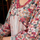 Vaasva Women Maroon Muslin Floral Printed Alia Cut Kurta, Pant & Dupatta set | Swadesiicart