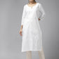 Yufta Embroidered Cotton Kurta - Swadesiicart