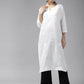 Yufta Embroidered Cotton Kurta - Swadesiicart