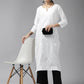 Yufta Embroidered Cotton Kurta - Swadesiicart