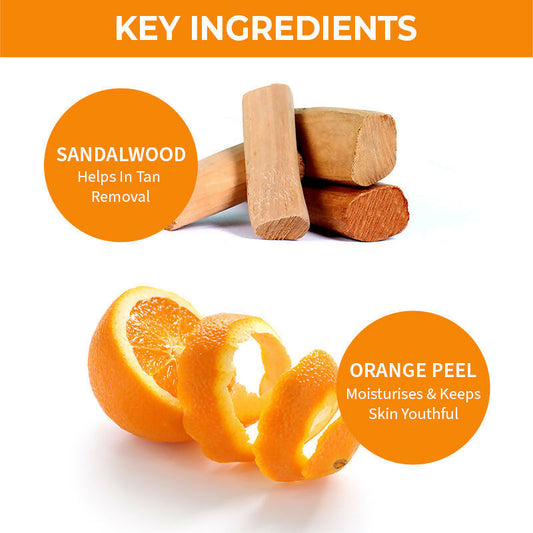 Nykaa Naturals Sandalwood & Orange Peel Face Wash for Tan Removal - Swadesiicart
