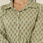 Kaajh Women's Green Printed Cotton Co-ord Set - Swadesiicart