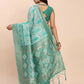 Shree Shyam Fashion Linen Cotton Sea Green Saree