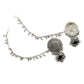 Mominos Fashion Johar Kamal Trendy Oxidized Silver Plated Bahubali Jhumkas - Swadesiicart