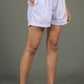 Breathables Women Cotton Night Suit Shirt And Shorts Co-Ord Set Notched Collar Lavender I Nightwear | Co-Ord Set | Lounge Wear Set I Solid Print