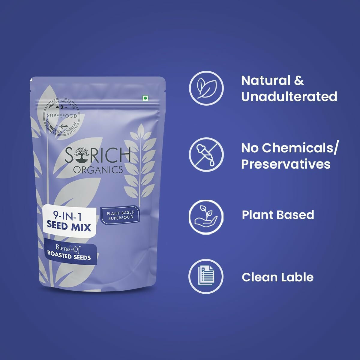 Sorich Organics 9 in 1 Seed Mix - Swadesiicart
