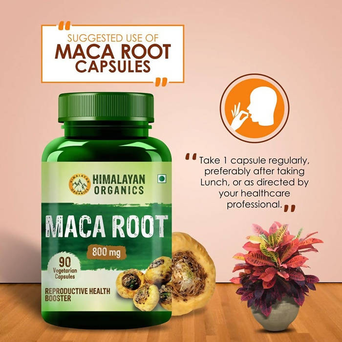 Himalayan Organics Maca Root 800 mg Vegetarian Capsules | Swadesiicart