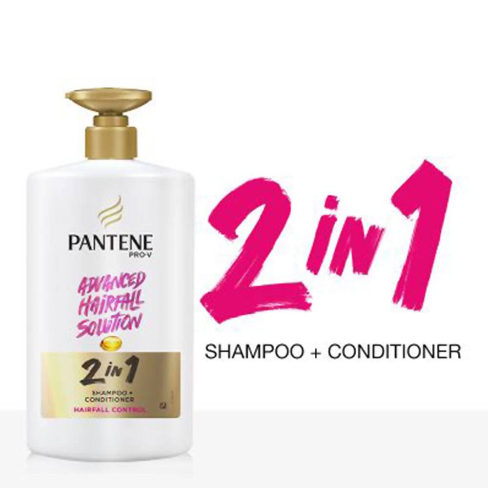 Pantene 2 In 1 Hairfall Control Shampoo + Conditioner | Swadesiicart