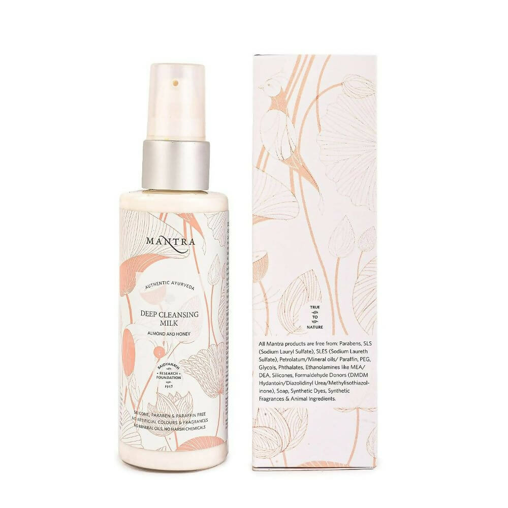 Mantra Herbal Deep Cleansing Milk Almond and Honey - Swadesiicart