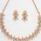 NVR Women Gold-Polished Cz Stone Handcrafted Jewellery Set - Swadesiicart