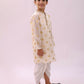Lil Drama Mishti Off White Kurta and Dhoti For Boys | Swadesiicart