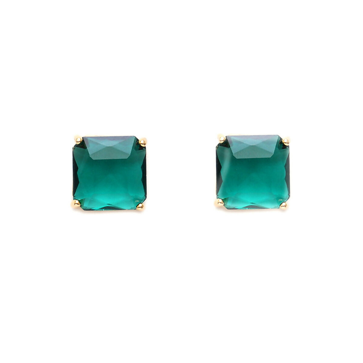 Jade Studs- Ruby Raang | Swadesiicart
