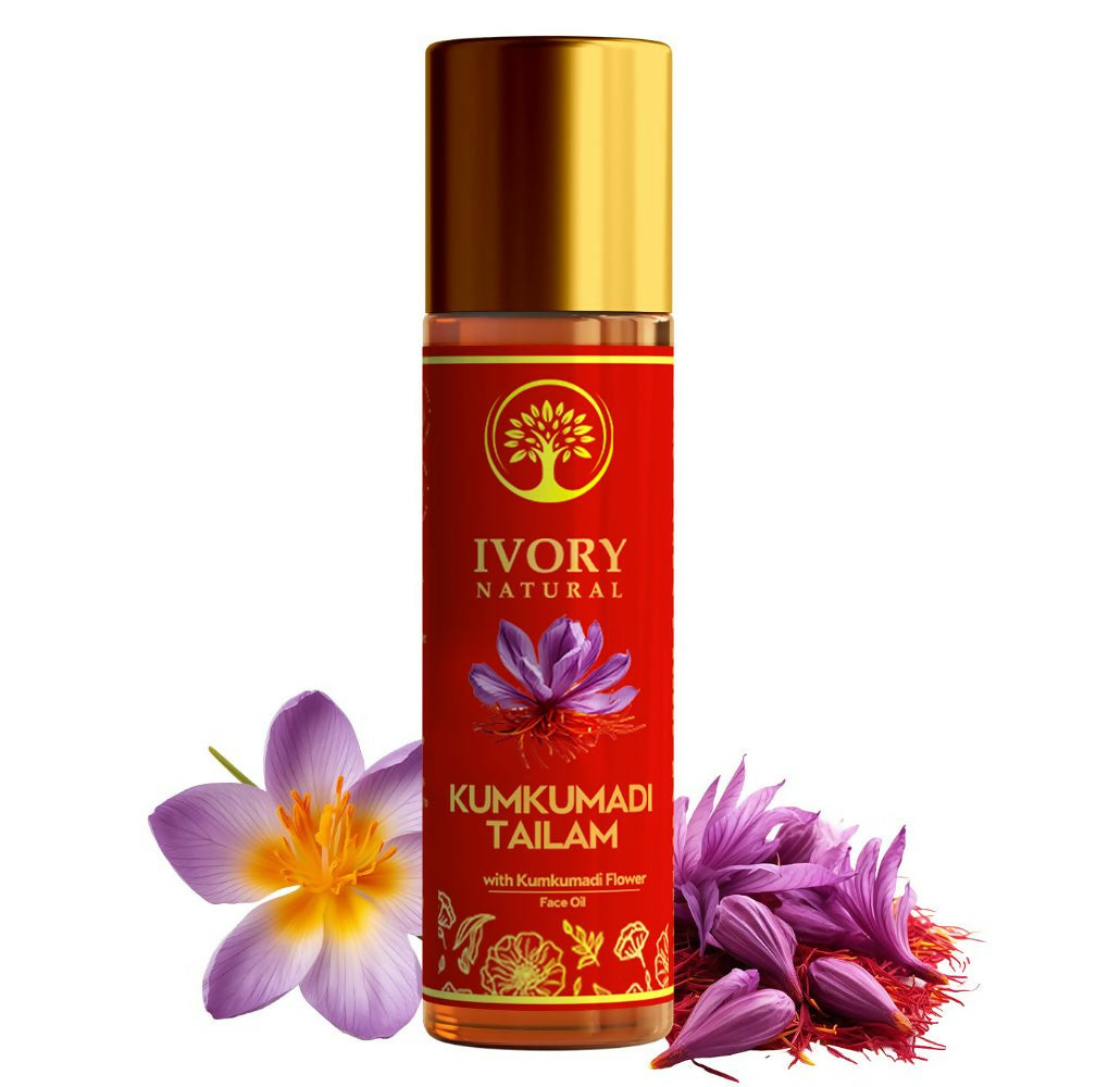 Ivory Natural Kumkumadi Tailam Face Oil - Saffron And Lotus Essence For Skin Revitalization | Swadesiicart