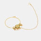 Ruby Raang 22k Gold Polished Kundan Maharani Nose Ring (Clip On) | Swadesiicart