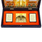 Anciently Ram Darbar Pocket Temple Box With Charan Paduka Rectangle Shaped, Gold-Polished - Swadesiicart