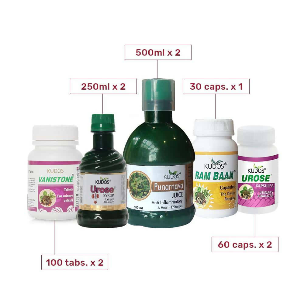 Kudos Ayurveda Kidney Care Kit | Swadesiicart