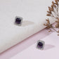 stone stud (purple) - Ruby Raang - Swadesiicart