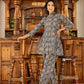 Yufta Ethnic Motifs Print Navy Blue Cotton Co-Ord Set - Swadesiicart