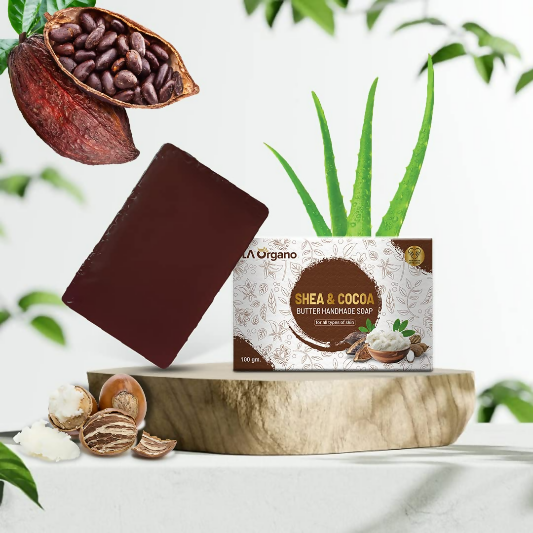 LA Organo Shea & Cocoa Butter Handmade Soap | Swadesiicart