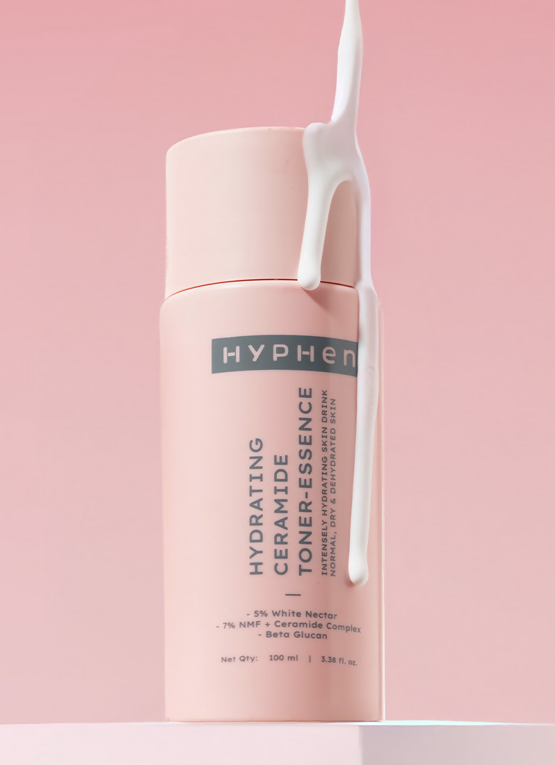 Hyphen By Kriti Sanon 7% Ceramides-Nmf Milky Toner Essence With 5% Glass Skin Blend Of Rice Water Snow Mushroom & Oatmeal | Swadesiicart