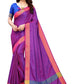 Vamika Banarasi Jacquard Weaving Purple Saree | Swadesiicart