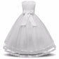 Asmaani Baby Girl's Full White Satin Full Length Dress (AS-DRESS-22064)