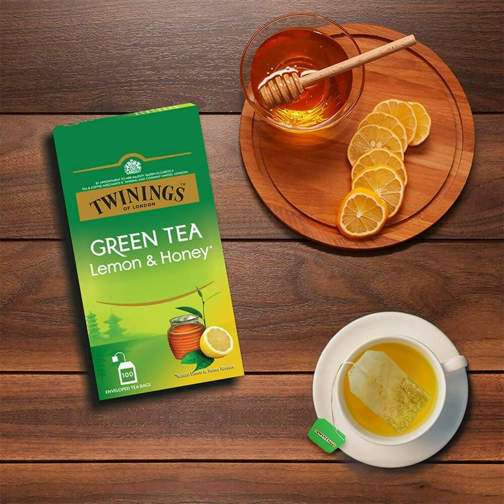 Twinings Green Tea Lemon & Honey Teabags - Swadesiicart