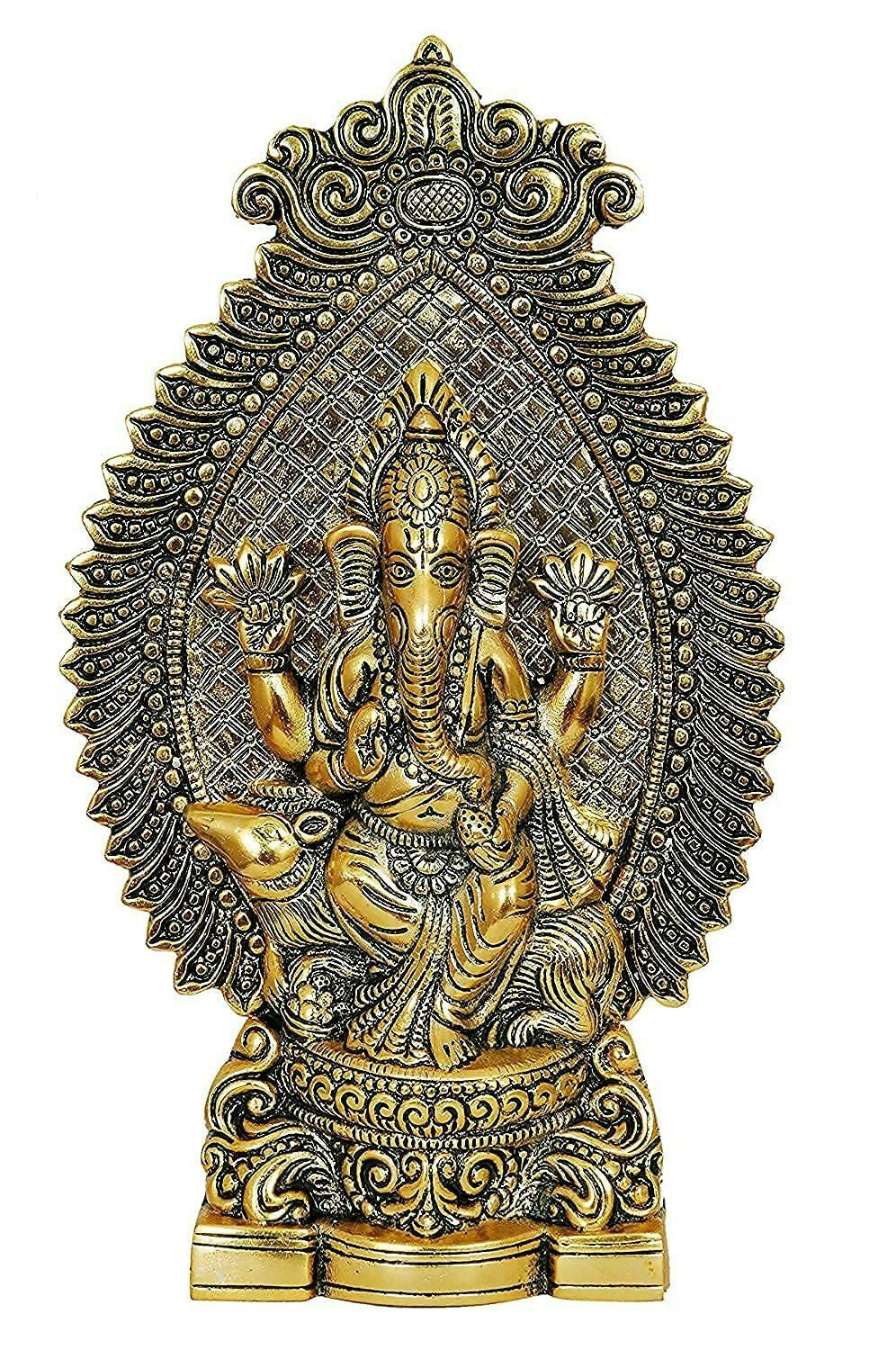 Nexplora Industries Metal Ganesh Idol - Swadesiicart