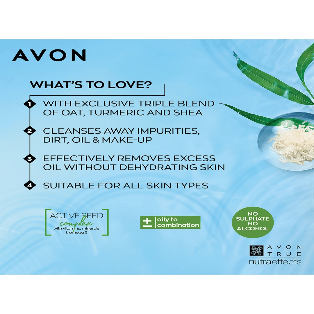 Avon Nutraeffects Matte Fluffy Foam Face Cleanser