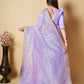 Vamsee Blue Organza Saree - Swadesiicart