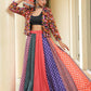 AI Fashion Multi Silk Crepe Designer Navratri Wear Lehenga Choli Collection