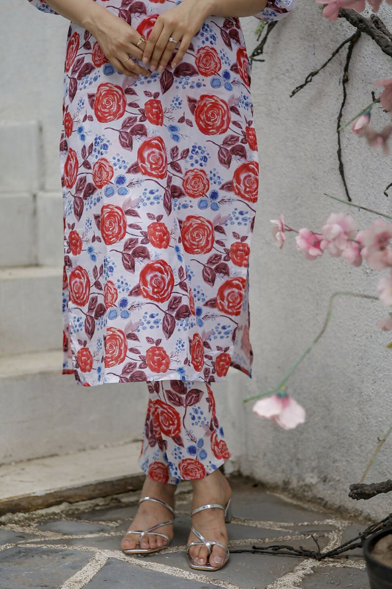 Aayaa Pure Muslin printed Multi Co-Ord Set - Multi Color - Swadesiicart