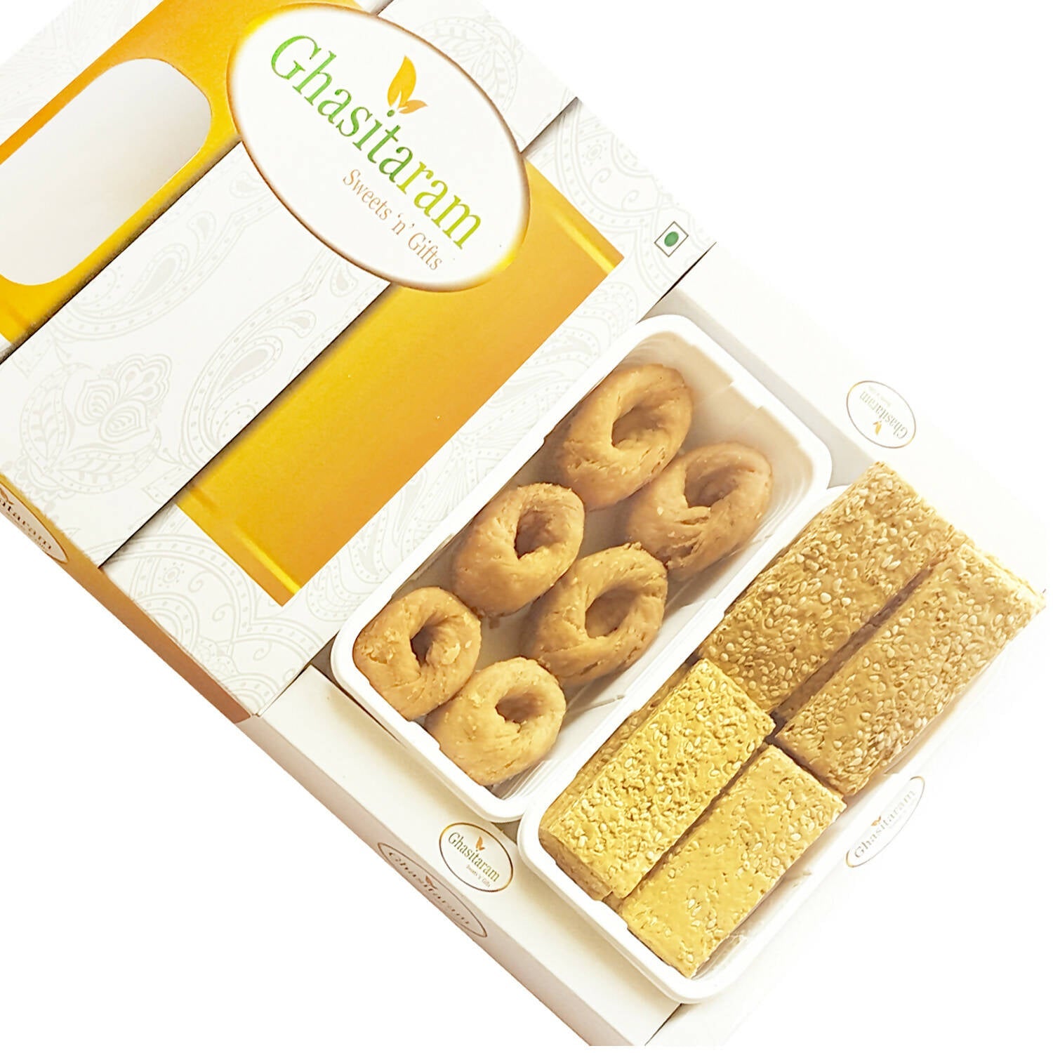 Ghasitaram Sankranti /Lohri Gifts Sweets-Khajoor And Gachak Hamper | Swadesiicart